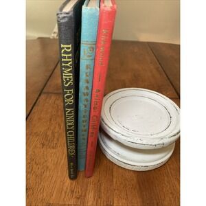 Beautiful Lot of 3 vintage CHILDRENS Books for Decor or Staging
